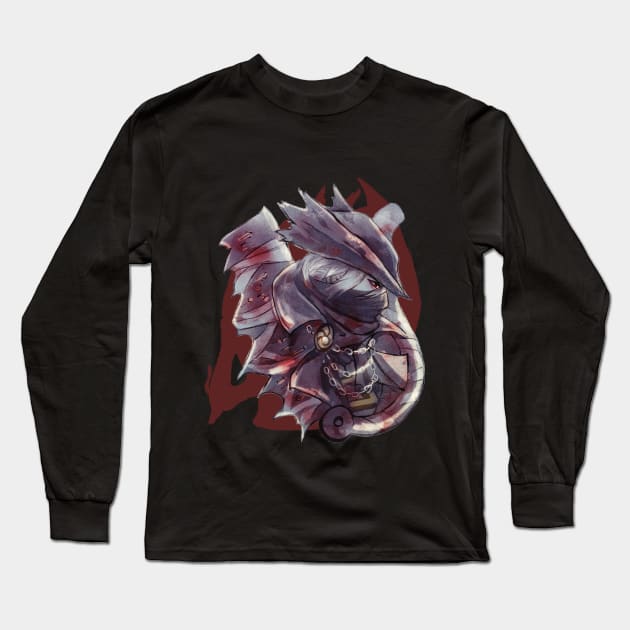 The Hunter (Saw Cleaver) - Bloodborne Long Sleeve T-Shirt by Kuyuan